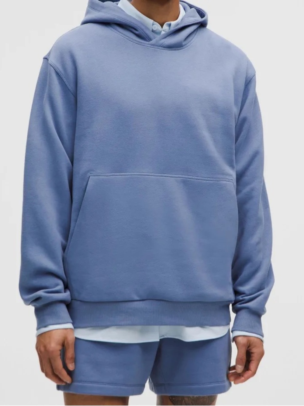 Light Blue Men’s Lululemon “Steady State” Hoodie XL